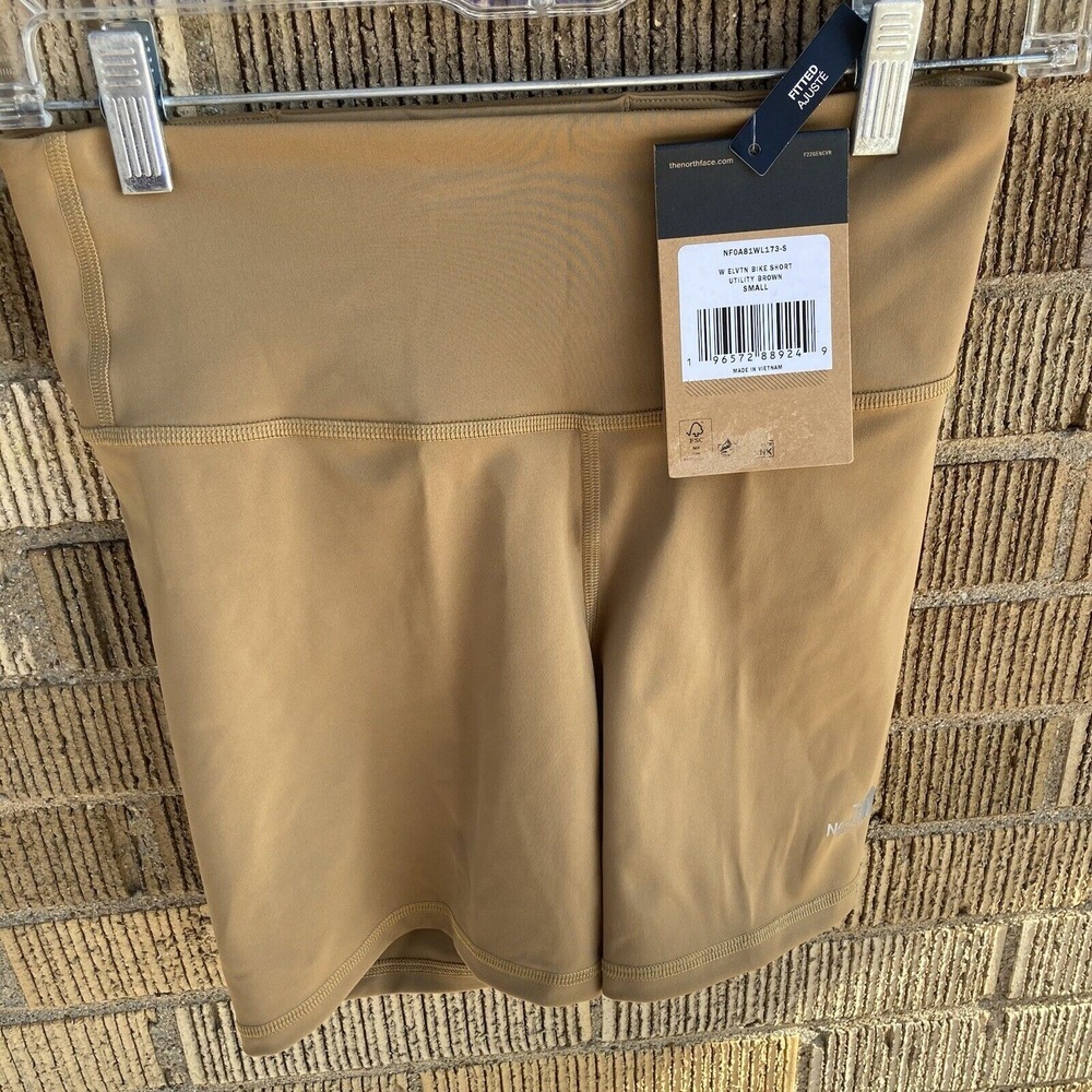 The North Face Women's Small Utility Brown Bike Shorts Evolution Stretch
